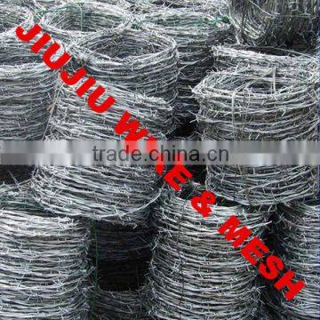 Anping Jiujiu Galvanized barbed wire hot sale