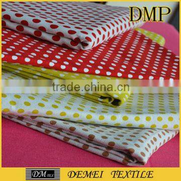 dot pattern plain cheap textile fabric printing print