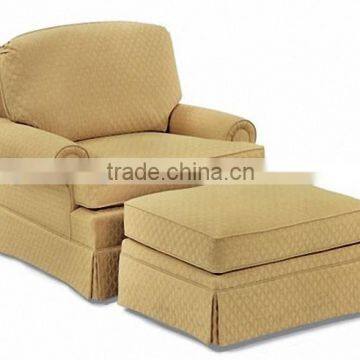 Contemporary Leather /fabric sofas with stool used in living room YG221