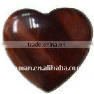 30mm Heart Shape Red Tiger Eye Heart Cabochon Gemstone