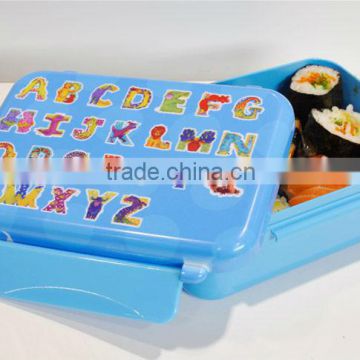 2015 New OEM Personalized Customized 3D Sublimation Lunch Box for Kids