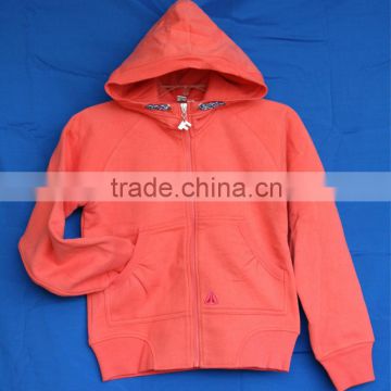 Long sleeve zipper up Girls Custom Hoodies Sweatshirts