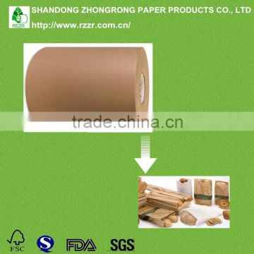 PE coated food packing brown kraft paper