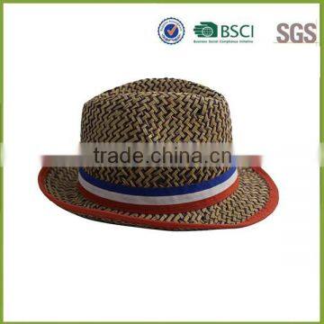 Wholesale High Quality France Flag Paper Straw Hat photo-3