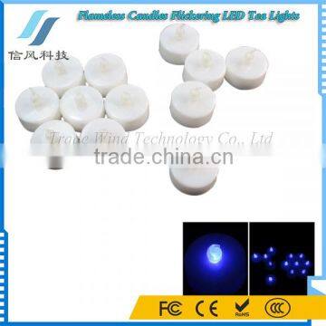 Wholesale Flameless Candles Flickering LED Tea Lights Blue photo-1