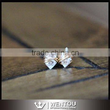 Fancy Quartz Gemstone Post Earring