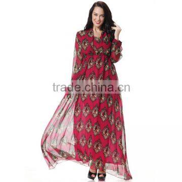 The Summer Dress Code of the New D Family of Irregular Sacred Heart Printed Chiffon Italy Classical Romantic Style photo-2