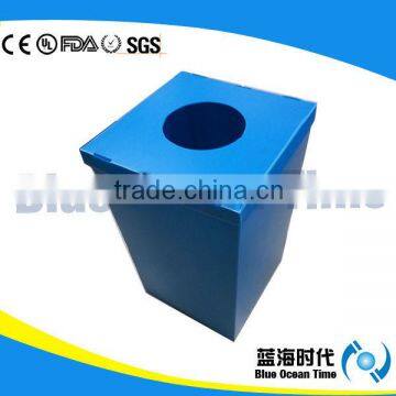 collapsible corrugated plastic waste bins outdoor use