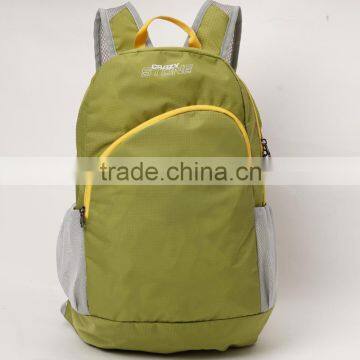 2016 customzied new design nylon sport backpack factory directly foldable camping hiking backpack