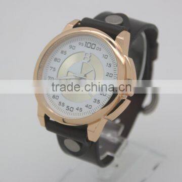 Custom Your Owner Logo Big Leather Band Men Charm Vintage Watch Relogio Masculino photo-2