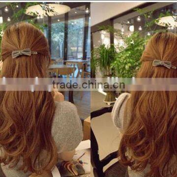 New Style Fabric Bow Hair Clips photo-2