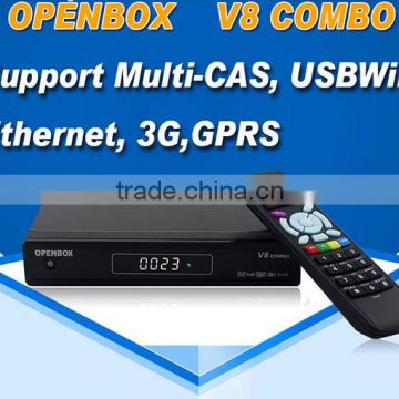 FTA DVB-S2+T2&T V8 Combo Free to Air Satellite Receiver Support USB Wifi IPTV CAS PVR Twin Protocol Cccam Newcam MScam Youtube