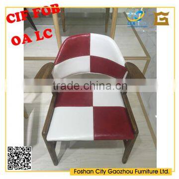 Wood Material Leisure chair with PU back and seat specific use as bar chair