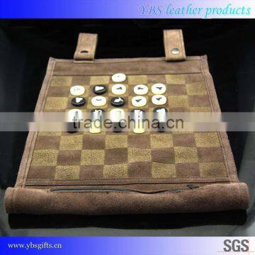 soft real leather international chess