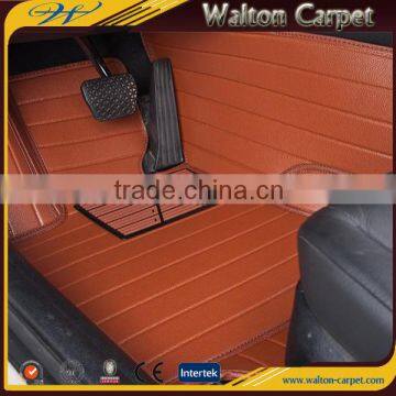 Custom car type eco-friendly luxury best selling leather car mat