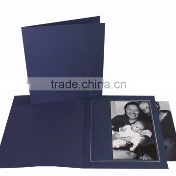 blue paper photo frame business card inviting card