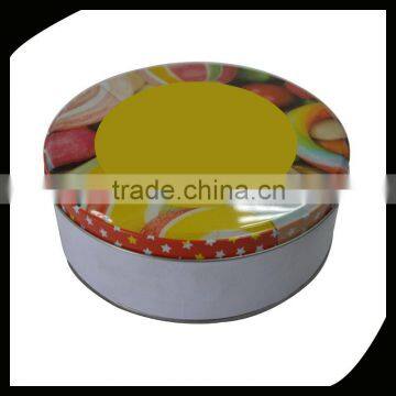 Mini Round Printed MetalTin Gift Box/Candy Tin Box/Chocolate Tin Box