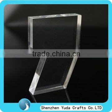 engraved transparent acrylic signs for advertising, crystal laser cut out shapes manufacture