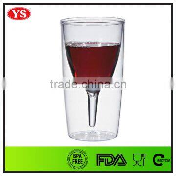 promotional 10 oz double layer wine tumbler