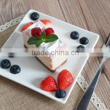 White porcelain tableware western ceramic dish