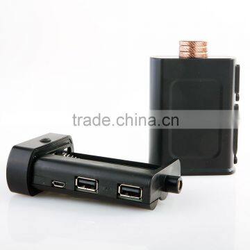 Patented Removable Battery 2600mAh Portable Flashlight Power Bank With LED Lights