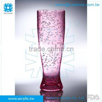 Bubble Design Acrylic 20oz Transparent Barware Plastic Beer Cup