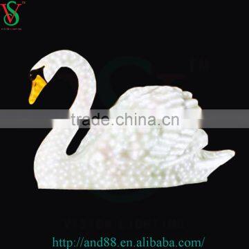 Beautiful led sculpture light led goose light for park decoration