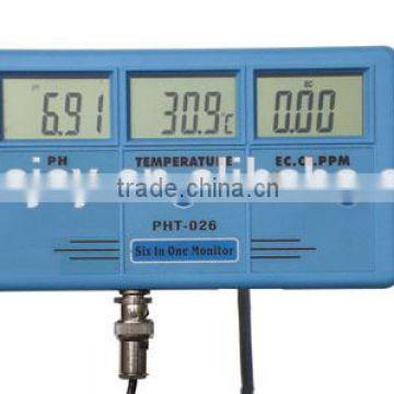 KL-026 6 in 1 Water Quality Tester PH Meter Aquarium EC/CF/TDS/ORP/Temp Monitor