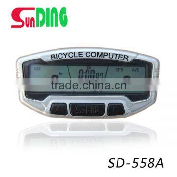 consumer electronics cycle speed meter bicycle computer back light model 558A