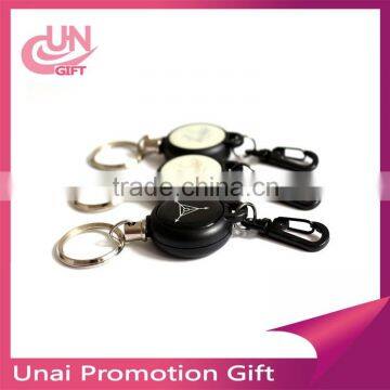 Creative Metal Retractable Reel Keychains With Wire Rope Anti-lost photo-3