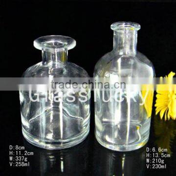 2016 hot sale DF0025 wholesale crystal aroma reed diffuser glass bottle