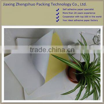 2015 Warm welcomed large format self adhesive paper with strong glue