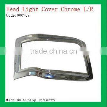 toyota body parts #000707 Toyota hiace 2010-2011 chrome headlight cover chrome head lights cover head lamp cover for hiace 2010