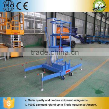 High Strength Aluminum Alloy Telescopic Mast Aerial Lift / ladder for man