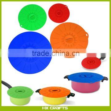 Silicone Lids & Food Covers Reusable Silicone Suction Lids for Pots, Bowls, Cups