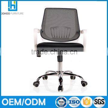 China Manufacturer Arm Chair Furniture Mid Back Ergonomic Rotating Gas Lift Mesh Training Chair With Castors photo-4