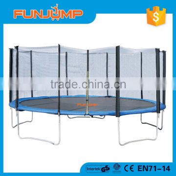 FUNJUMP 2016 CE GS certificate short pole outside ecslosure 15FT aldi bungee adult trampoline