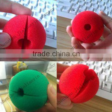 Funny Green Foam Clown Nose for Party