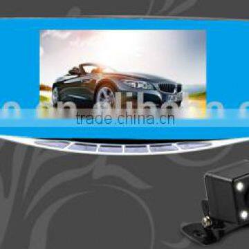 5.0" NTK96655 rearview mirror car recorder H.264 LED night visition 1080P Dash cam