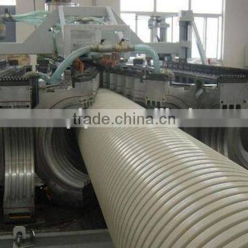 white PVC corrugated sewer pipe manufacturer from Shandong