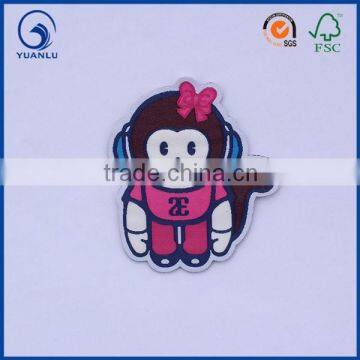 flower woven patch garment embroidery labels