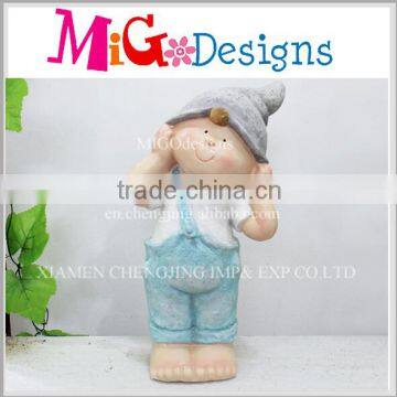 China Wholesale Custom Garden Boy Statue For Yard Decor
