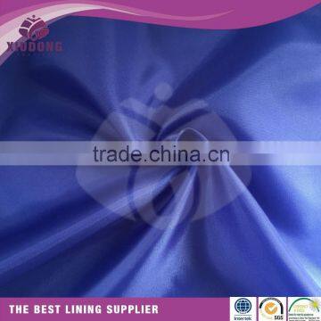 polyester 190t taffeta lining fabric for bags clothing lining