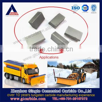 Gingte Tungsten Carbide Snowplow Inserts with High Wear Resistance