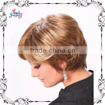 Simple Impressive Natural Brown and Blonde Flicker Wigs