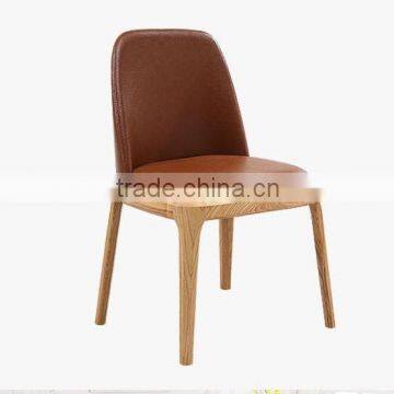 No folded chinese dining room chair in solid wood