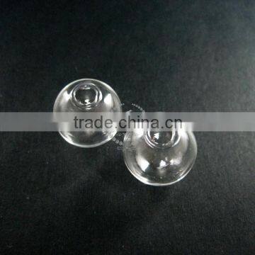 18mm diameter 4mm open mouth transparent glass round bottle DIY settings supplies findings 3070058