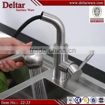 North America Lead Free Sink Faucet, Pull Out Kitchen Faucet Stainless Steel, 59%brass Health Water Basin Tap photo-6
