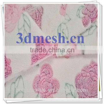 100% polyester printed double coral fleece