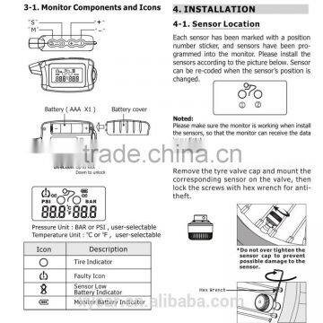 Universal Wireless Motorcycle Tpms XY-TP2MT photo-4